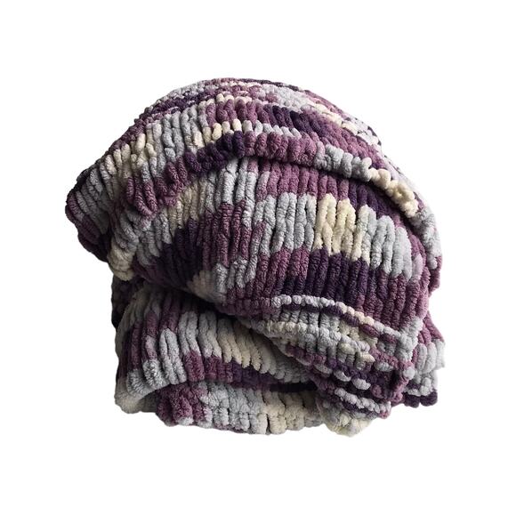 Handmade Ombre Knit Blanket Throw - Picture 5 of 16